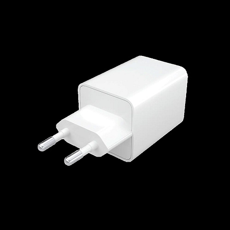 Power Adapter Dual USB-C PD 50W White EU