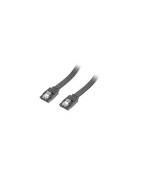 LANBERG SATA III datový kabel (6GB/S) F / F 50cm, kovová západka, černý