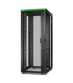 APC Easy Rack 800mm/48U/1000mm , with Roof, castors,feet and 4 Brackets, No Side panels,Bottom, black