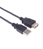 PremiumCord USB 2.0 kabel prodlužovací, A-A, 3m černá