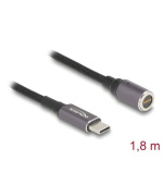 Delock Kabel na nabíjení laptopu, ze zástrčky USB Type-C™ na magnetický osmipinový konektor, 1,8 m