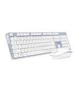 CONNECT IT Combo bezdrátová šedá klávesnice + myš, (+1x AAA +1x AA baterie zdarma), CZ + SK layout