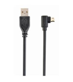 GEMBIRD oboustranný úhlový Micro-USB na USB 2.0 AM kabel, 1,8 metru, černý