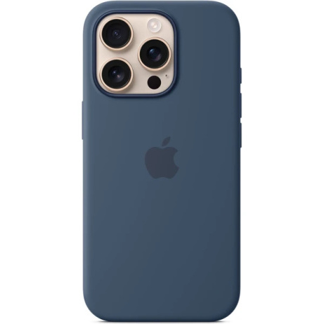 iPhone 16 Pro Silicone Case with MS - Denim