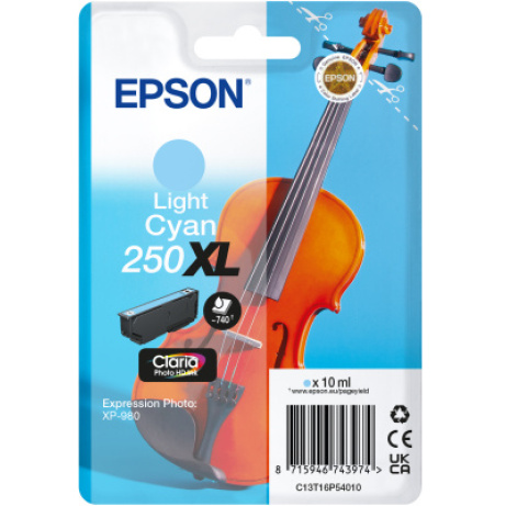 Epson Singlepack Light Cyan 250XL ink