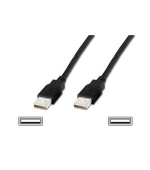 Digitus USB kabel A/samec na A/samec, černý, Měď, 5m