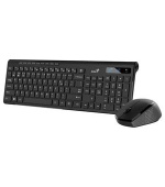 Genius SlimStar 8230 Set klávesnice a myši, bezdrátový, CZ+SK layout, Bluetooth, 2,4GHz, USB, černá