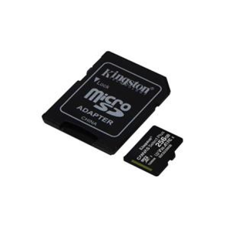 KINGSTON 256GB microSDXC CANVAS Plus Memory Card 150MB/s Read, UHS-I Speed Class, U1, V10, A1