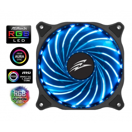 EVOLVEO 12R1, RGB ventilátor 120mm, PWM, 6pin, 12 V