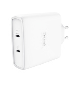 TRUST MAXO 100W 2P USB-C GAN CHARGER WHT