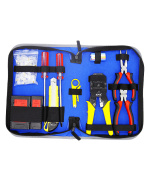 W-star Sada nářadí pro sítaře WSNF1304 krimpovací kleště, tester kabelů, 11ks v brašně