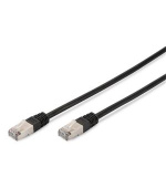 Digitus CAT 5e SF-UTP patch cable, Cu, PVC AWG 26/7, length 5 m, color black