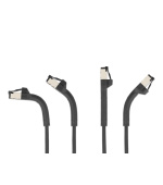 Delock Síťový kabel s rozhraním RJ45 Slim, Cat.6A, U/FTP, ohebný, černý, 0,25 m