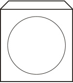 Papírová obálka pro CD nebo DVD s okénkem 50 ks