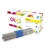 OWA Armor toner kompatibilní s OKI 46490401, 1500st, žlutá/yellow