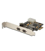 DIGITUS IEEE 1394b PCIexpress přídavná karta 3-port, 2x9-pin Externí + 1x9-Pin Interní, XIO2213B