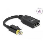 Delock Mini DisplayPort 1.4 na DisplayPort adaptér s aretací 8K 60 Hz