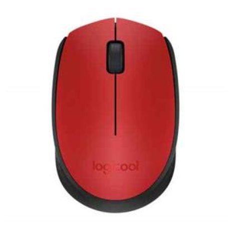 Logitech myš Wireless Mouse M171, optická, 2 tlačítka, červená, 1000dpi