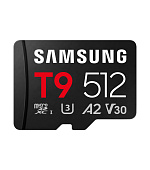 Samsung T9/Micro SDXC/512GB/UHS-I U3 / Class 10/+ Adaptér/Černá