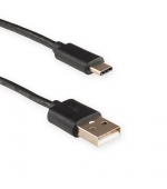 4World Kabel USB C - USB 2.0 AM 30cm Black