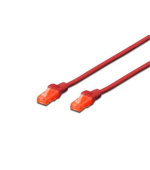 Digitus Patch Cable, CAT 6 UTP, AWG 26, měď, červený 5m
