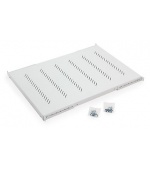 19"police H4 perforovaná 1U/750mm,max.150kg šedá