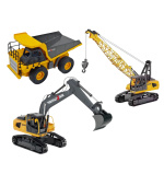 Set RC bagru, dump trucku a pásového jeřábu 1/24