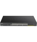 D-Link DGS-1250-28XMP Smart switch 24x Gb PoE+, 4x 1G/10G SFP+, 370W