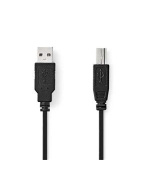 Nedis CCGL60100BK30 - USB 2.0 kabel | USB-A Zástrčka - USB-B Zástrčka | 3 m | Černá