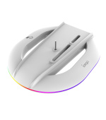 iPega P5S035SA Vertikální Stojan (2xUSB-A) s RGB pro PS5 Slim/PS5 Pro White