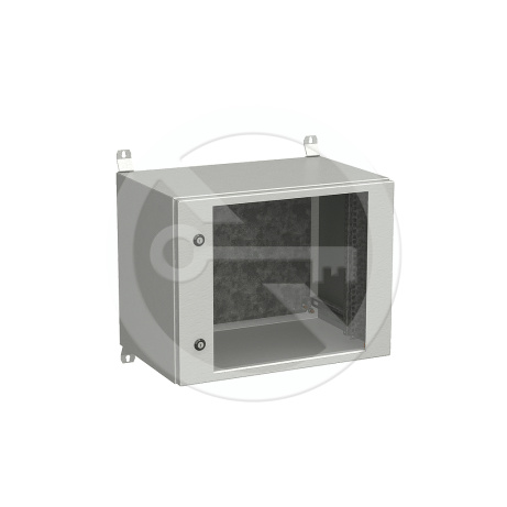 Rozvadeč nástěnný venkovní LC-20 9U 600x400 prosklené dveře 2x1bodový zámek LC-20-9U-64-11-G