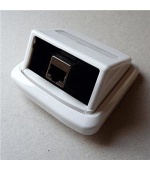 Jednozásuvka ABB TANGO 1xRJ45 cat6 STP bílá