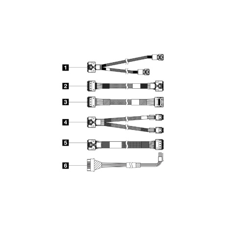 ThinkSystem SR650 V3 2.5" Front BP1 SAS/SATA cable