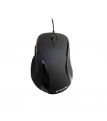 EVOLVEO ML-507B/Ergonomická/Laserová/Pro praváky/1 600 DPI/Drátová USB/Černá