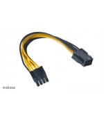 AKASA - PCIex 6-pin na ATX12V 8-pin adaptér