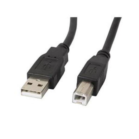 LANBERG USB-A (M) na USB-B (M) 2.0 kabel 1,8m, černý