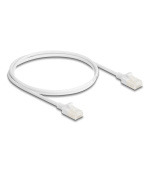 Delock Síťový kabel RJ45 Cat.6A, ze zástrčky na zástrčku, s robustní západkou, pro průmyslové použití, U/UTP Slim, 1 m,