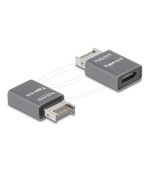 Delock Adaptér ze zástrčky USB 10 Gbps Type-E klíč A na zásuvku USB Type-C™, kovový