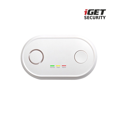 iGET SECURITY MP19 - bezdrátový detektor CO (oxid uhelnatý) pro alarm M6-4G, i samostatný