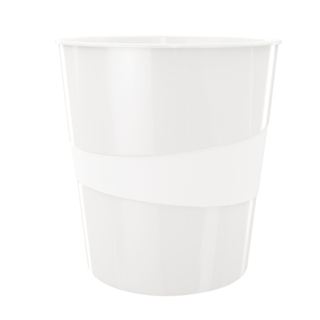 LEITZ Odpadkový koš  WOW, perleťová bílá