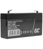 Green Cell AGM VRLA 6V 1.2Ah maintenance-free battery for the alarm system, cash register, toys