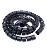 CONNECT IT trubice pro vedení kabelů WINDER, 1,5m x 30mm černá