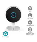 Nedis WIFICI08CWT SmartLife Vnitřní Kamera | Wi-Fi | 3MP Full HD 1296p | Snímač pohybu | Noční vidění | Bílá