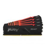 Kingston FURY Beast/DDR4/64GB/3200MHz/CL16/4x16GB/RGB/Black