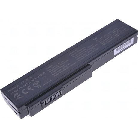 Baterie T6 Power pro Asus M50, G50, G60, N43, N53, N61, B43, X55, X57, X64, 5200mAh, 58Wh, 6cell