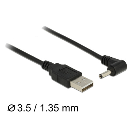 Delock Cable USB Power > DC 3.5 x 1.35 mm Male 90° 1.5 m