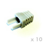 DATACOM Manžetka pro plug RJ45  šedá  (10ks)