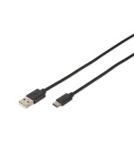 Digitus USB Type-C connection cable, type C to A M/M, 1.8m, High-Speed, bl