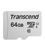 Transcend 64GB microSDXC 300S UHS-I U1 (Class 10) paměťová karta (bez adaptéru)