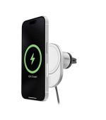 Belkin BOOST CHARGE™ Qi2 Magnetický držák s nabíjením do auta, 15W, bez adaptéru, šedý